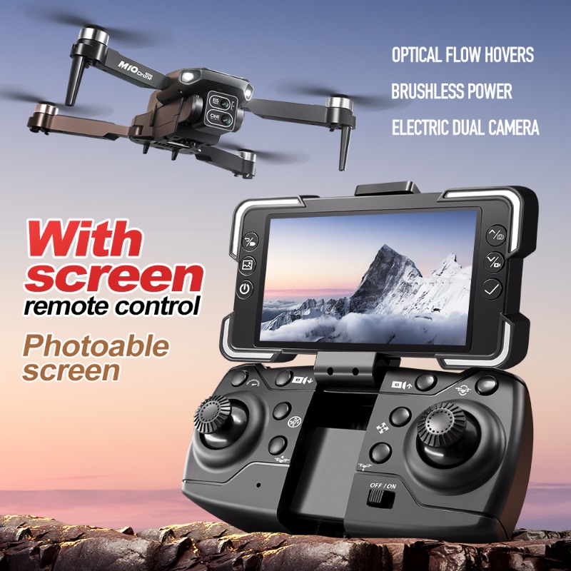 طائرة بدون طيار M10 مع كاميرا  - مراجعة Drone Camera 4K وسعره