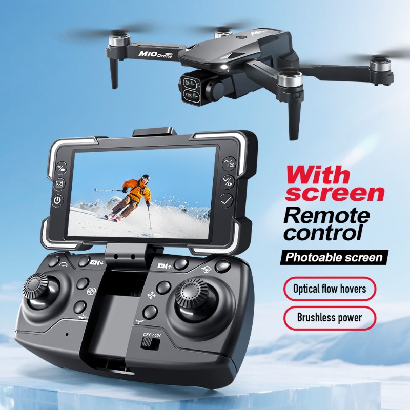 طائرة بدون طيار M10 مع كاميرا  - مراجعة Drone Camera 4K وسعره