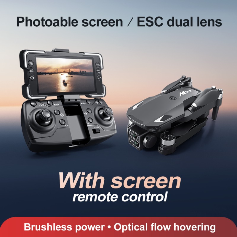 طائرة بدون طيار M10 مع كاميرا  - مراجعة Drone Camera 4K وسعره