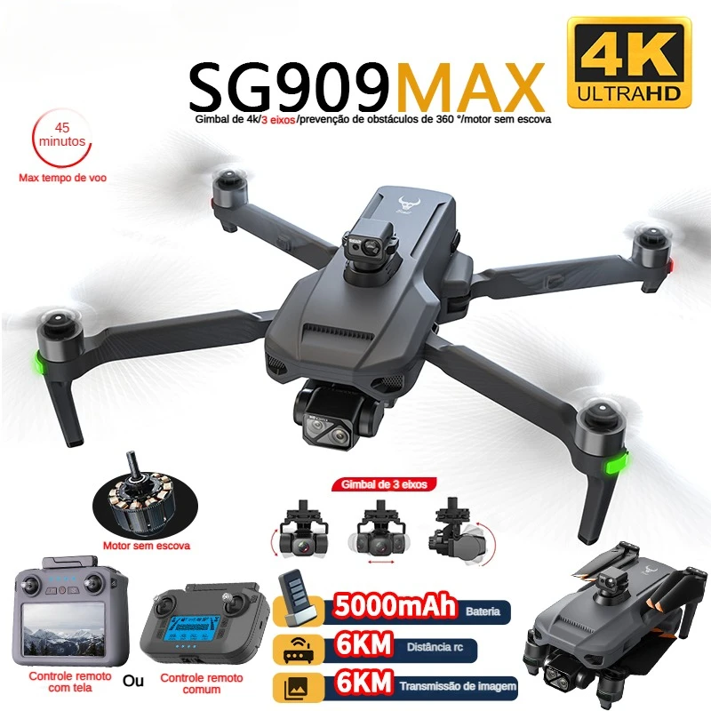 ZLL SG909 SG909MAX طائرة بدون  - مراجعة Drone Camera 4K وسعره